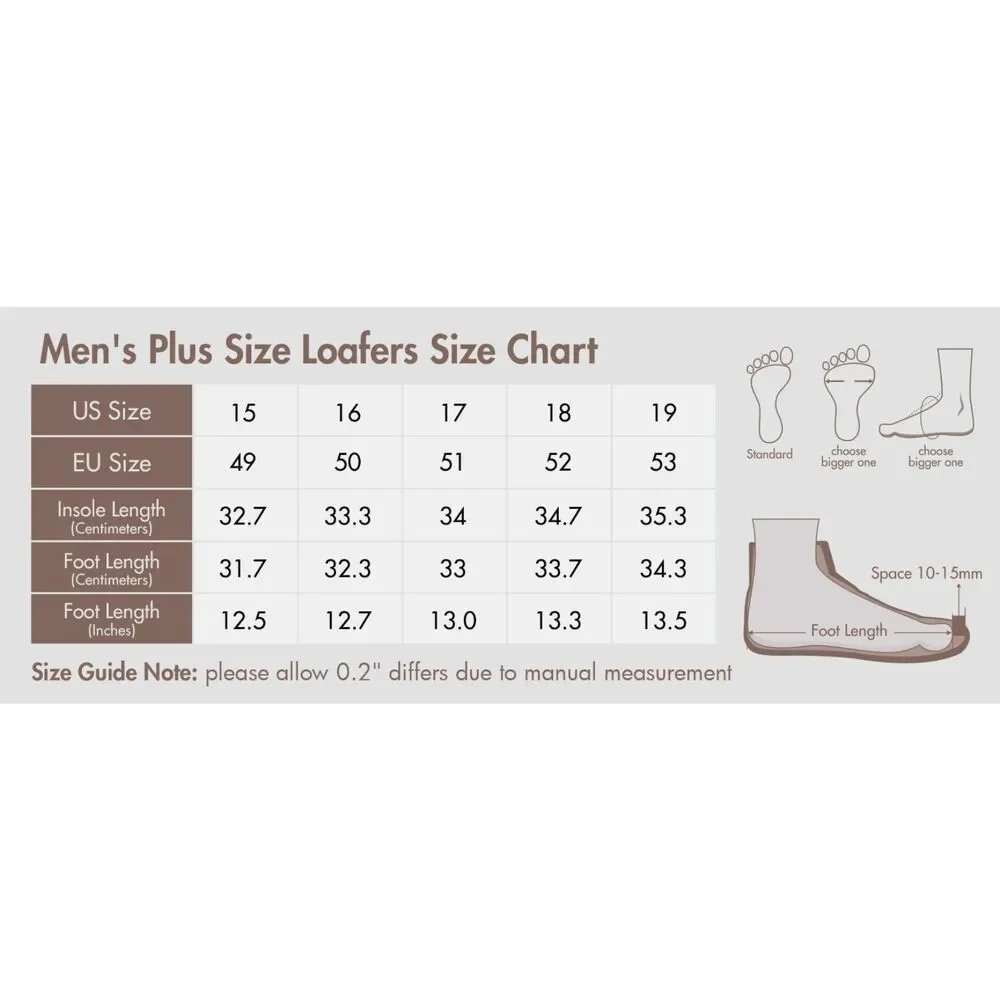 Brand New Hawkwell Men’s Plus-Size Wide-Fit Casual Slip-On Loafers